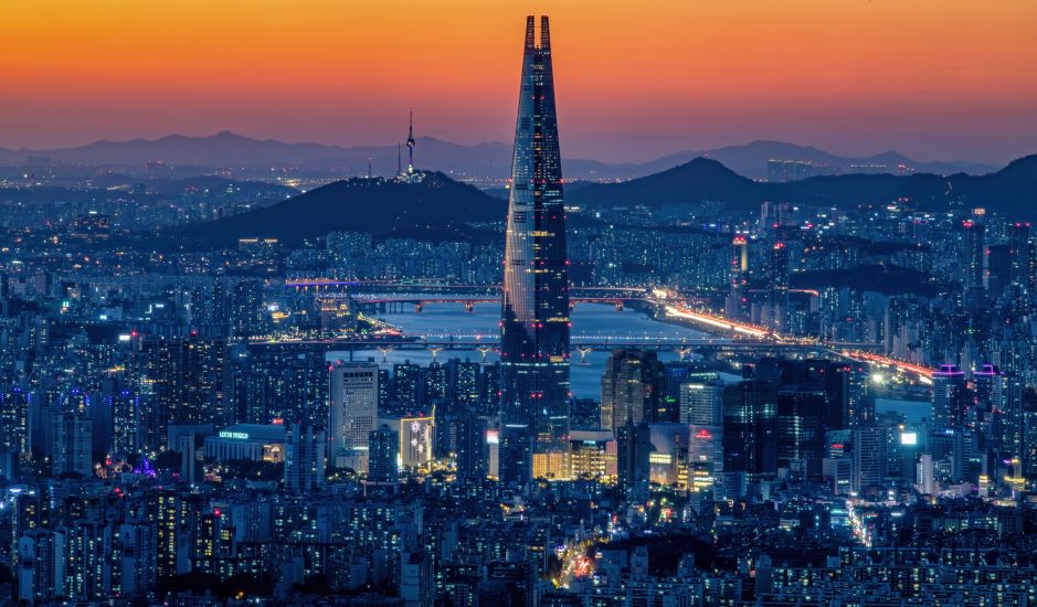 韓國醫美自由行中，以江南為中心規劃諮詢與回診動線的區域示意